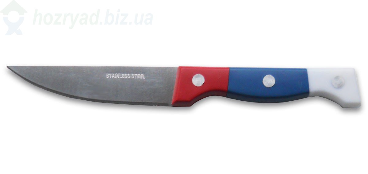 Нож кухонный большой (260/145 мм),нож трехцветная  ручка, нож светофор