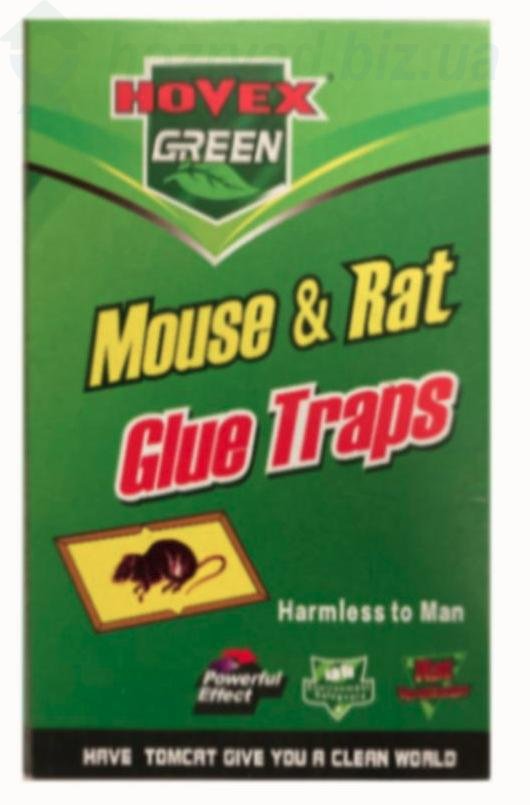 Клеевая ловушка от крыс и мышей зеленая маленькая размер 24*17