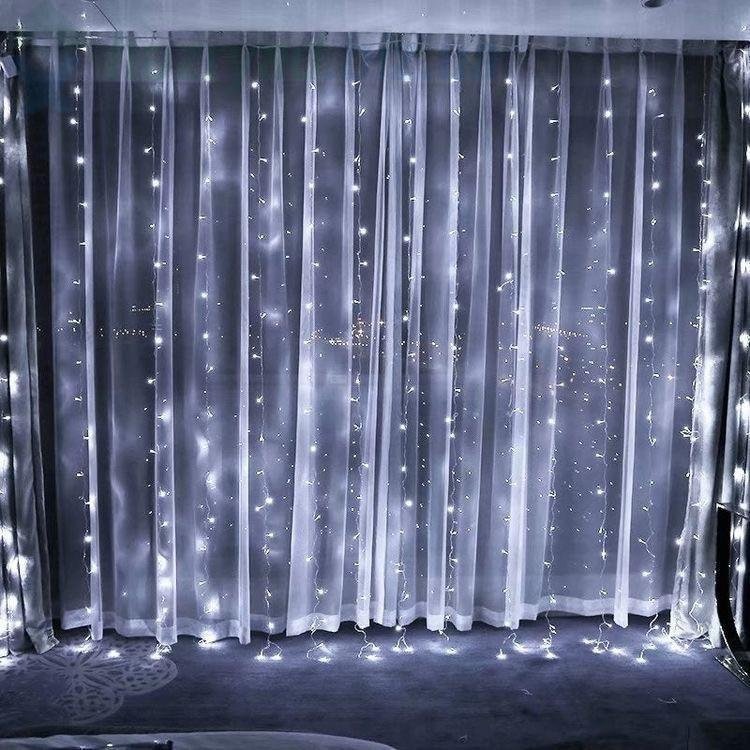 Гирлянда новогодняя светодиодная штора 560 LED  холодный оттенок ( белого свечения)  3M*2.5M 